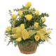 Basket Yellow Roses - Florist Patras city