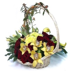 Basket Orange Roses - Florist Patras city