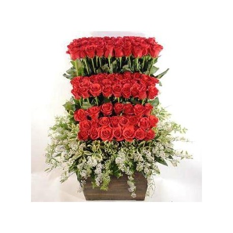 FlowerBasket red Roses - Florist Patras city