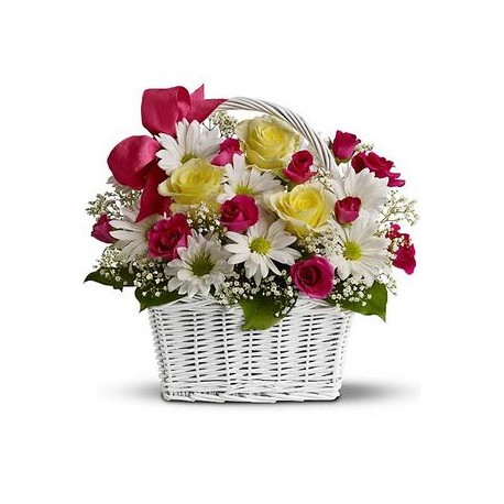 Basket lilies - Roses  - Florist Patras city