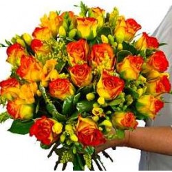 Bouquet two tones Roses  - Florist Patras city