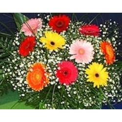 Bouquet 10 mix gerberas  - Florist Patras city