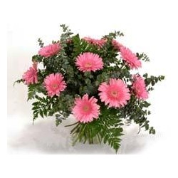 Bouquet 10 pink gerberas  - Florist Patras city