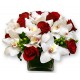 Vase with orchids & roses - Delivery Patras city