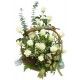 Basket white roses