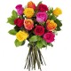 12 Mix roses in Bouquet