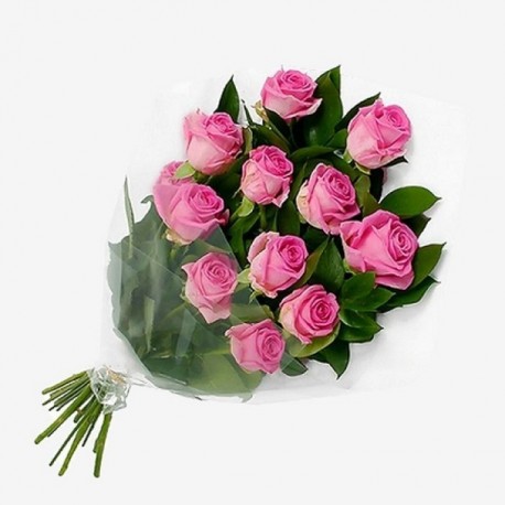 11 Pink roses to Greece